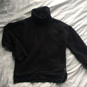 J.Crew: Fleece-Lined Mock Neck Sweatshirt